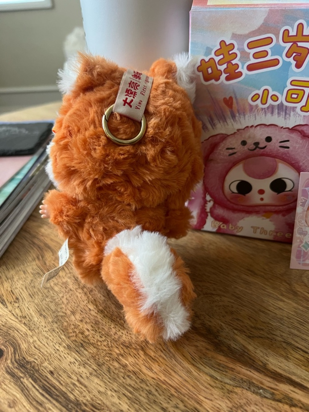 Baby three De-Lovely Fox pendant Orange Furry Character pendant - Picture 4 of 6